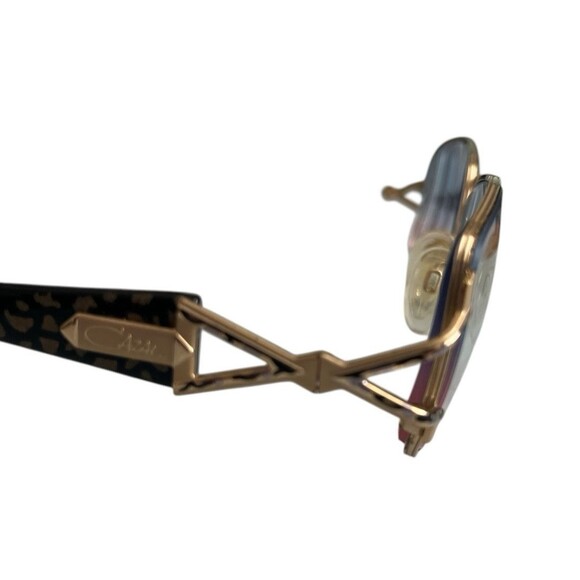 Cazal Vintage Eyeglasses NOS Mod. 286 Col 641  Gold Silver Brown FRAMES READ - Picture 6 of 8